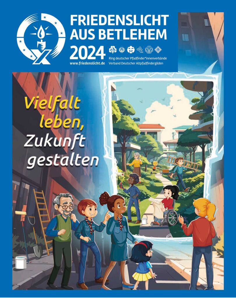 Plakat: Friedenslicht aus Betlehem 2024